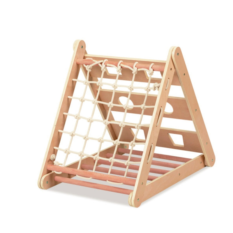 Set de catarat 3in1 pentru copii mici, triunghi de catarat cu 3 laturi, Montessori/Pikler din lemn 