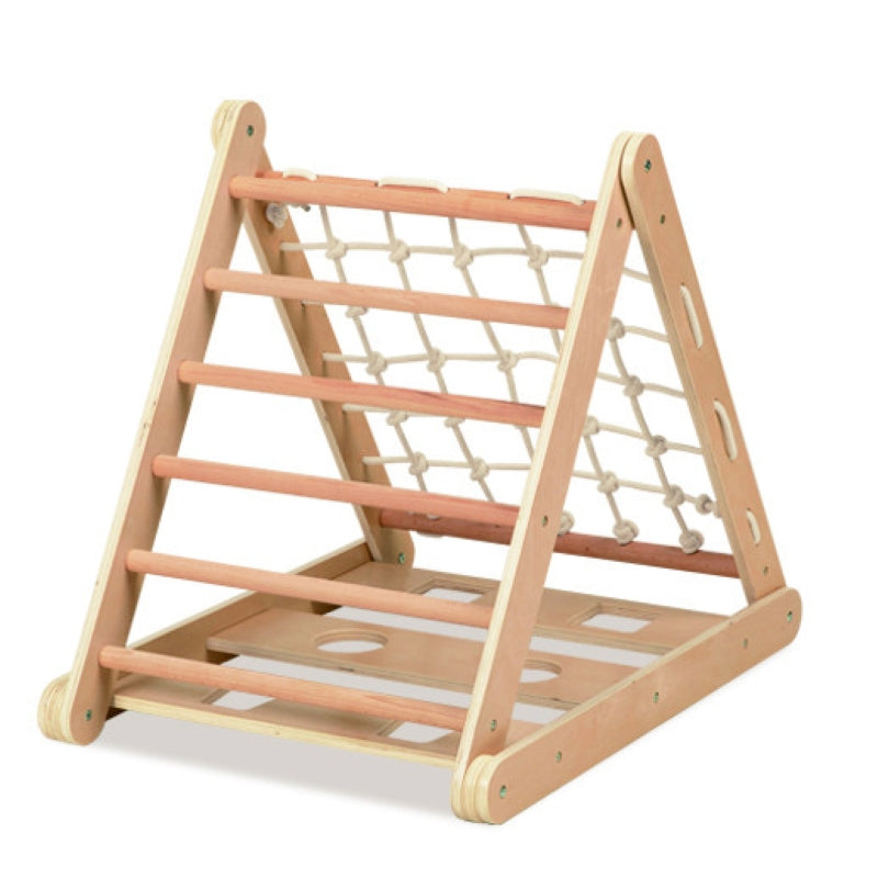 Set de catarat 3in1 pentru copii mici, triunghi de catarat cu 3 laturi, Montessori/Pikler din lemn 